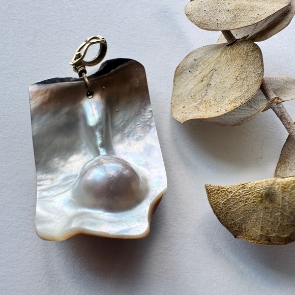 Rare Mabe Pearl Shell Pendant - Picture 8 of 8